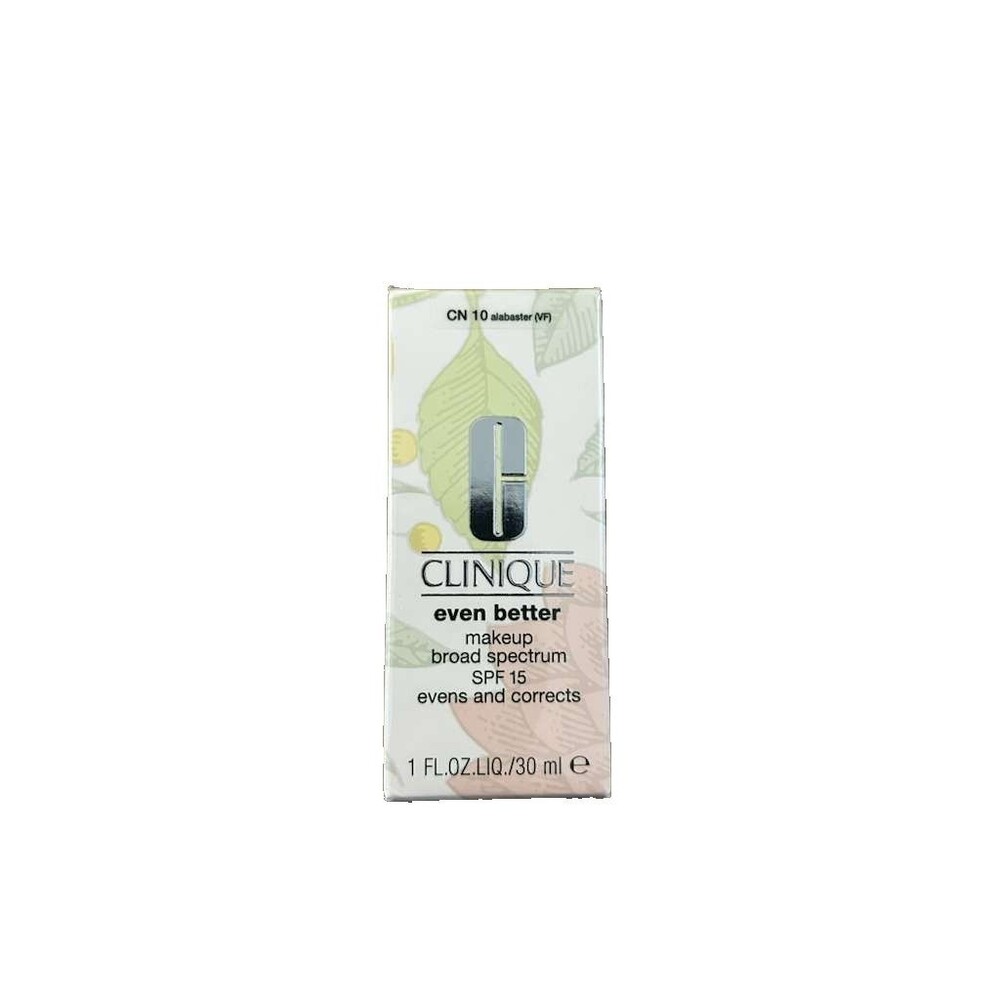 New CLINIQUE Even Better Makeup Broad Spectrum SPF 15 10 Alabaster 1 oz